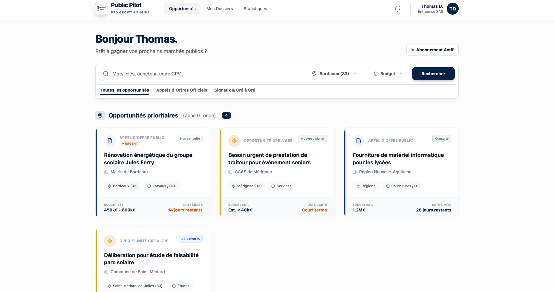 Dashboard Public Pilot
